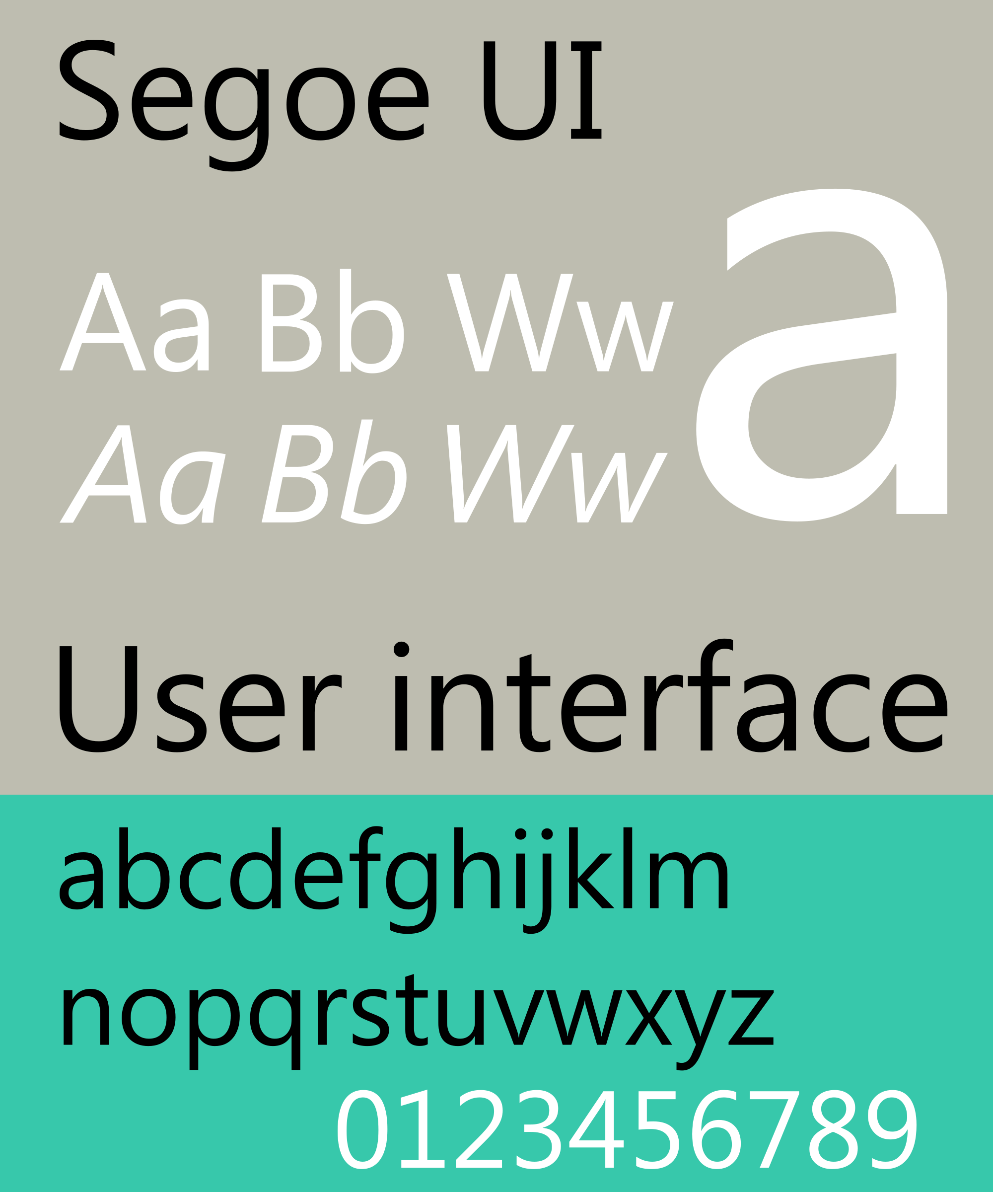 segoe font for windows 10